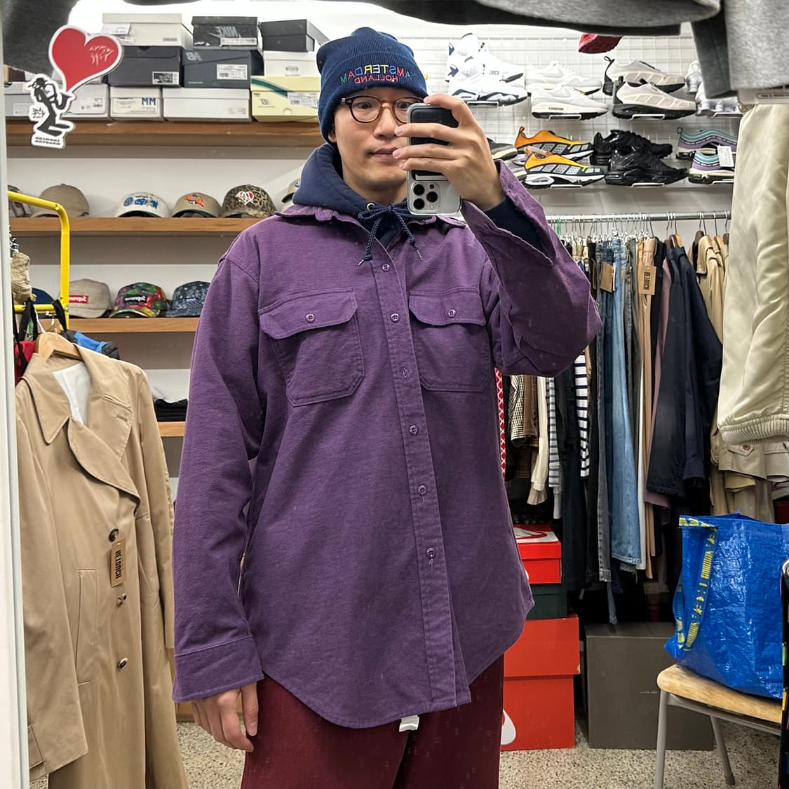 80’s 울리치 헤비울 플란넬 셔츠 상품이미지8