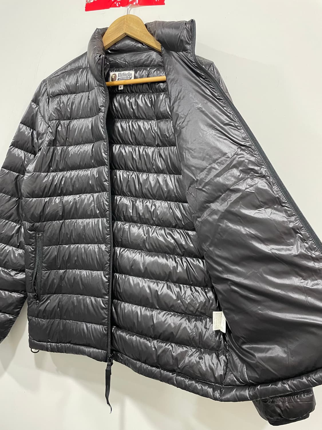 (빈티지)레어 Bape 베이프 투웨이 경량패딩 상품이미지7