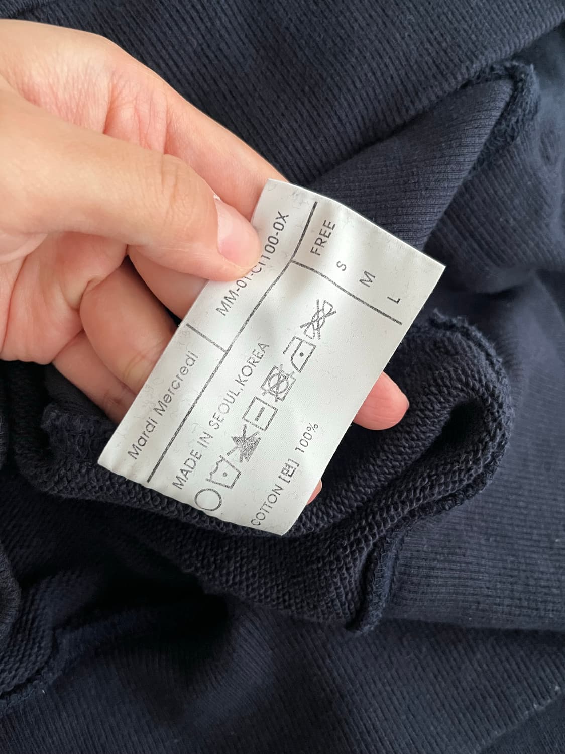 F) 마르디 메크르디 맨투맨 네이비 상품이미지6