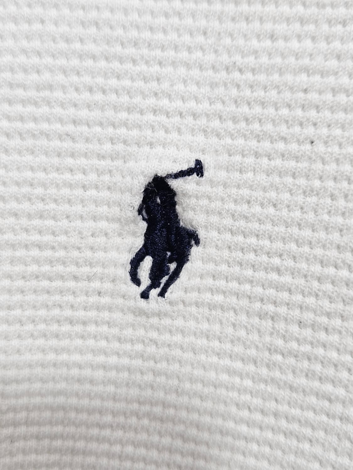 폴로랄프로렌 화이트 와플 긴팔티 XL 상품이미지4