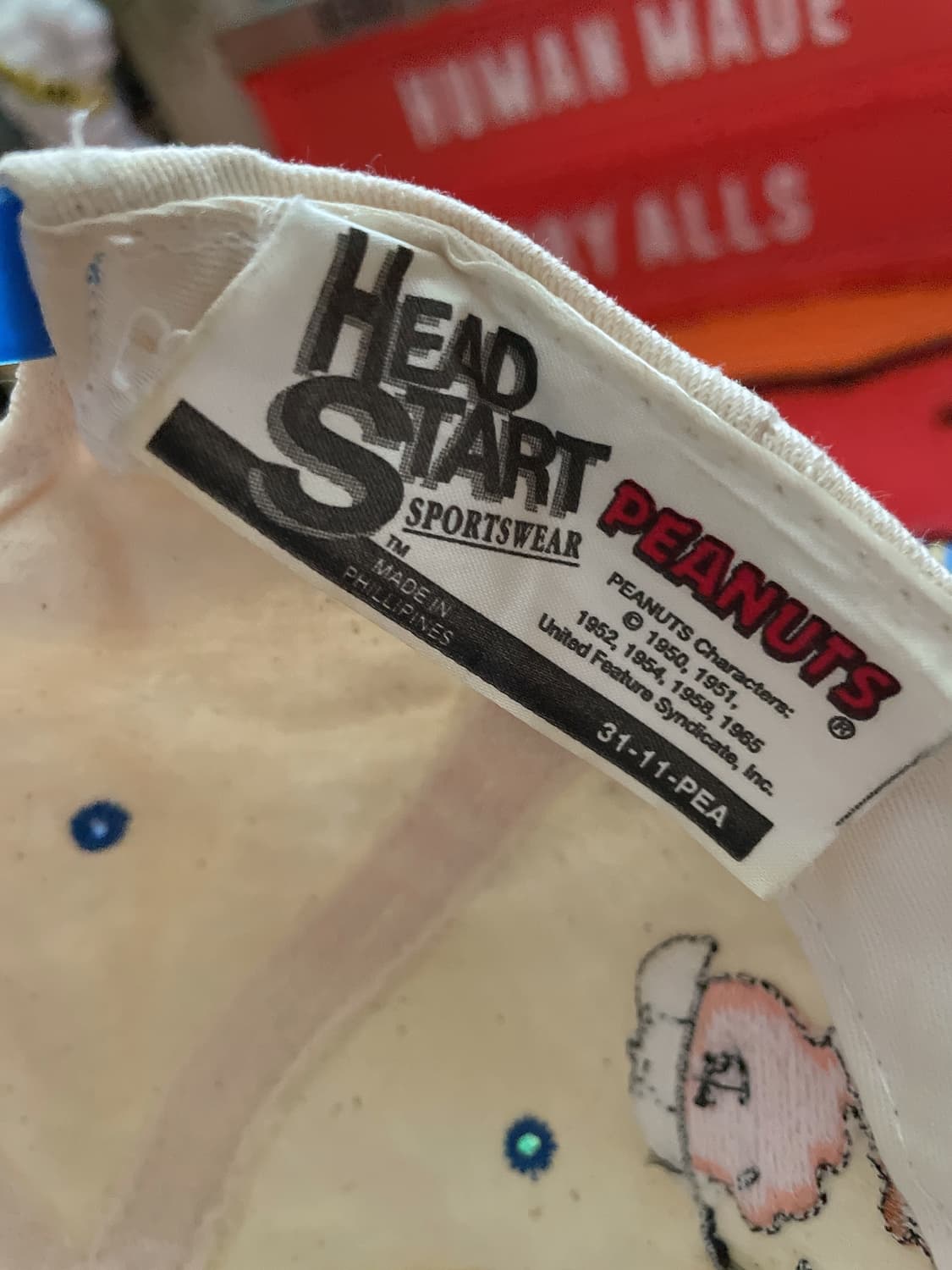 90s 빈티지 스누피 자수 디테일 모자 상품이미지6