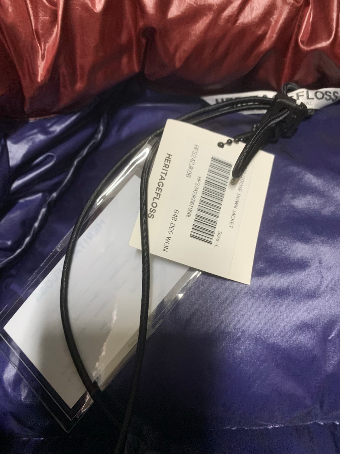 헤리티지플로스 패딩 L 레드 상품이미지2