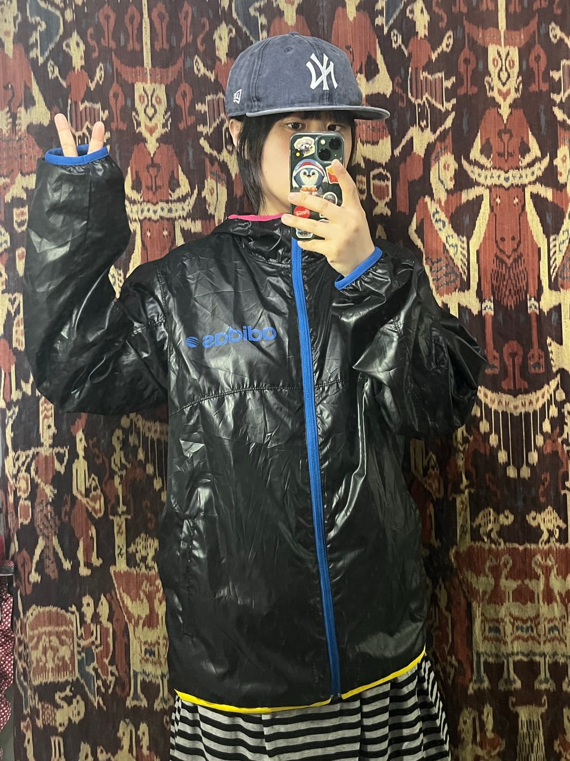 Adidas 라인 포인트 바람막이 자켓 상품이미지2