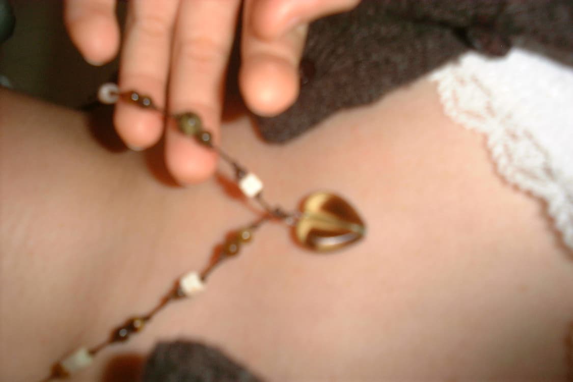 Choco matcha necklace 초코 말차 비즈 목걸이 상품이미지3