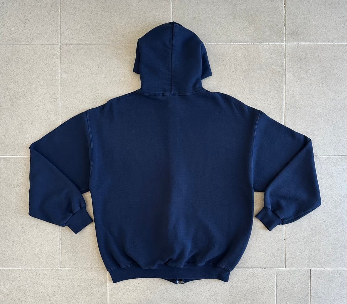 90s 빈티지 러셀 후드집업 네이비 L 상품이미지2