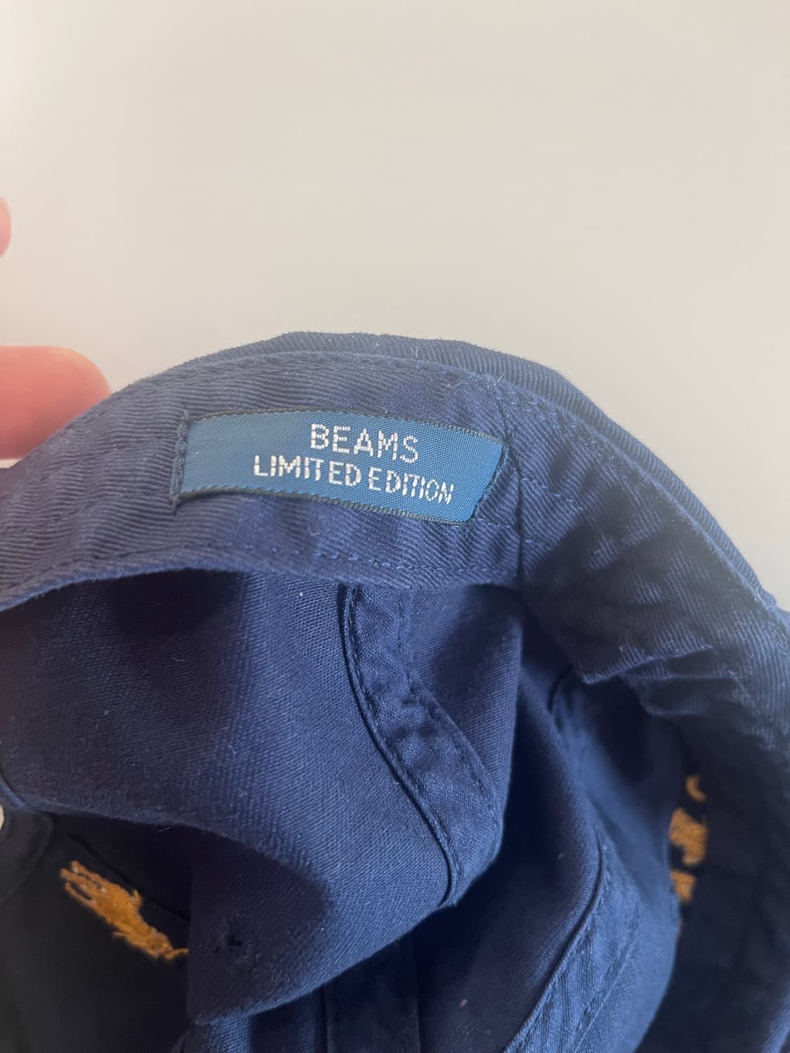 빔즈 x 폴로 콜라보 네이비 금장 볼캡 상품이미지5