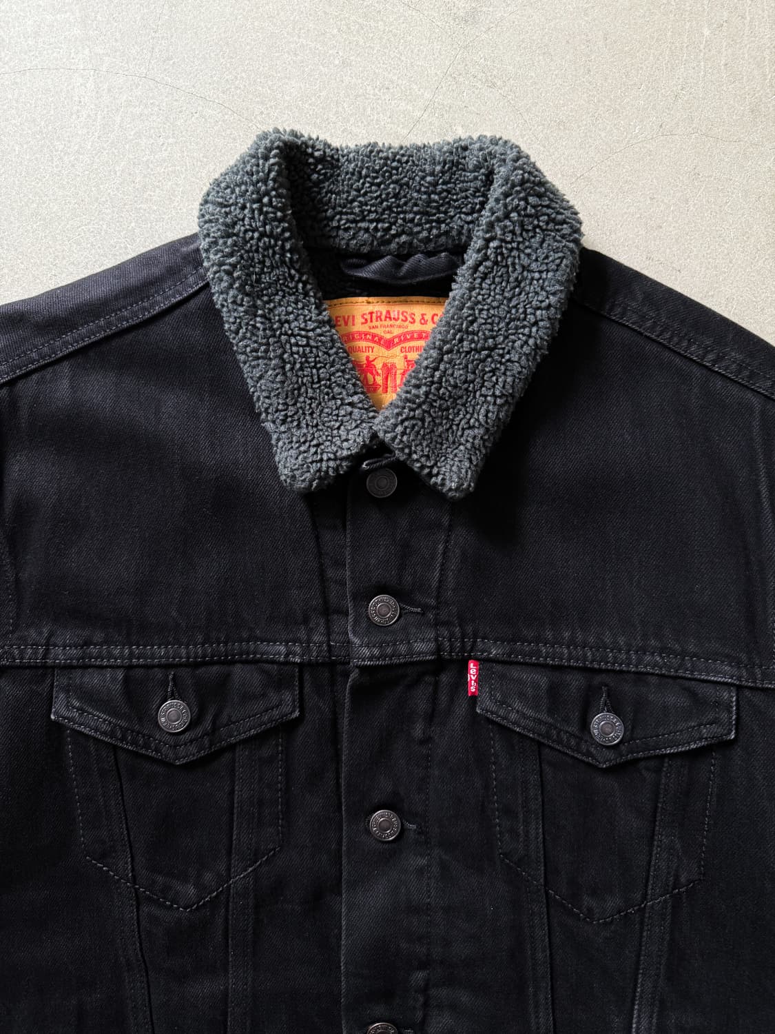Levi's Sherpa Denim Trucker Jacket 상품이미지3