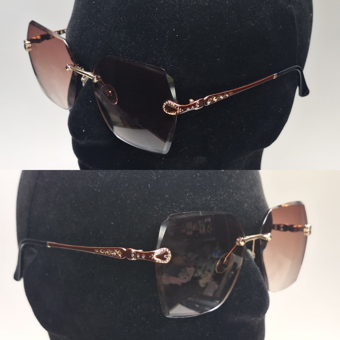 일본 수입 그라데이션 무테 선글라스/ y2k 빈티지 레트로 클래식 패션  상품이미지7