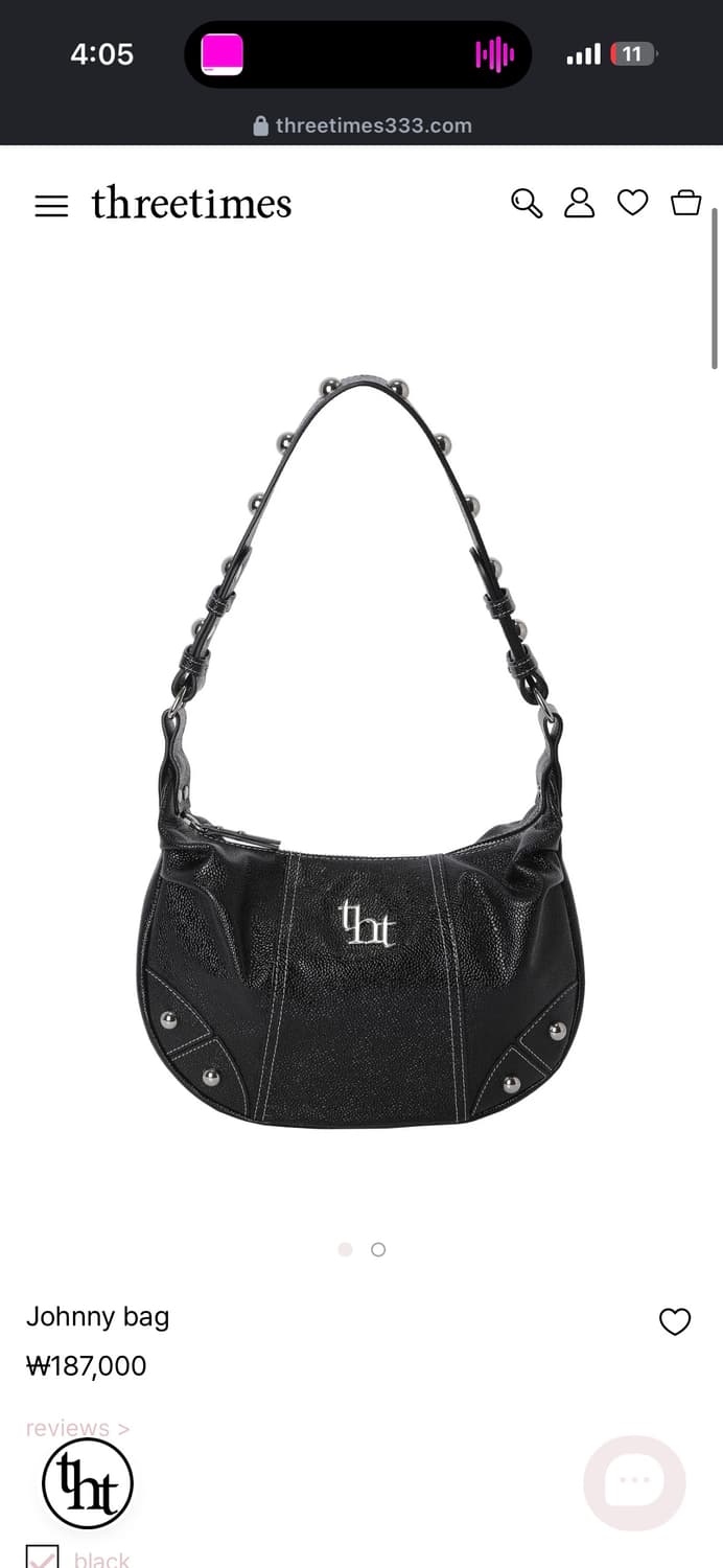 쓰리타임즈 조니백 가죽 Johnny bag 상품이미지1