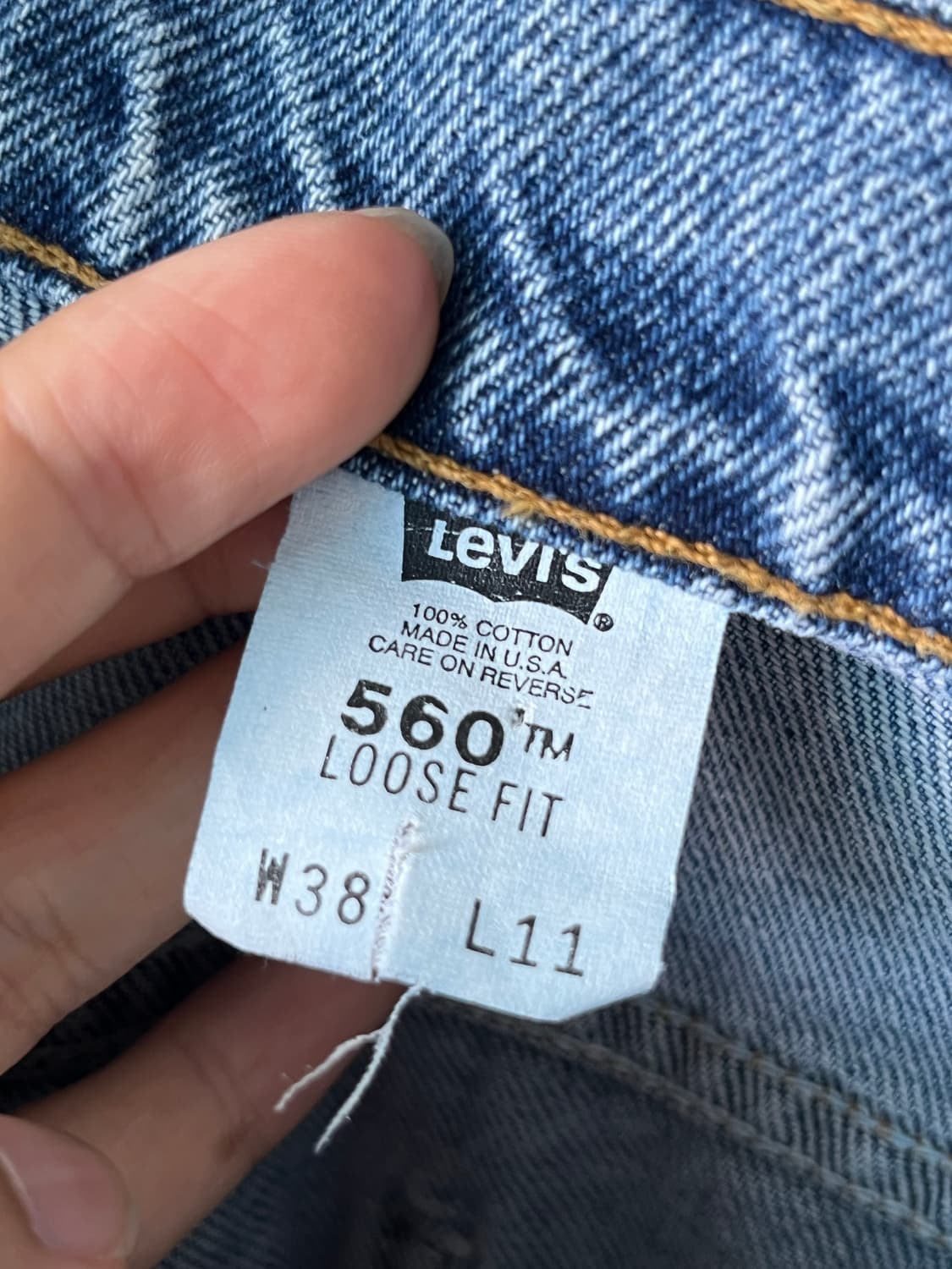 98년 vintage levis 560 루즈핏 쇼츠 상품이미지5