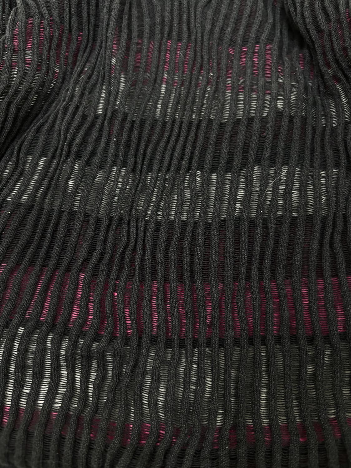 [Nicole]Black&Pink Stripe Layered Sleeve 상품이미지3