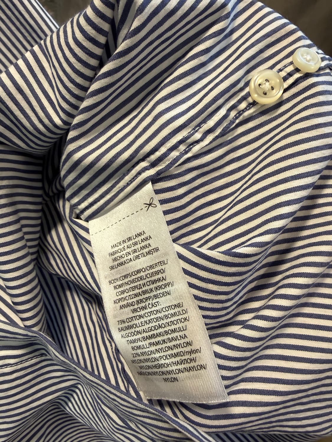 10 폴로 랄프로렌 POLO 스트라이프 셔츠 블루화이트 상품이미지6