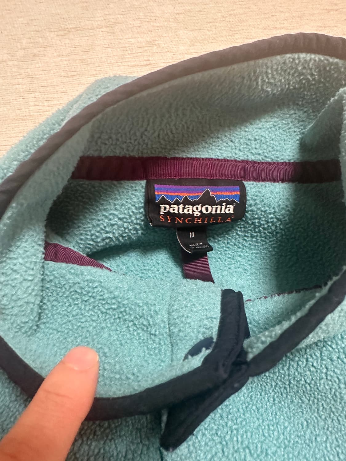 (M)파타고니아 빈티지 신칠라 민트 에메랄드 상품이미지3