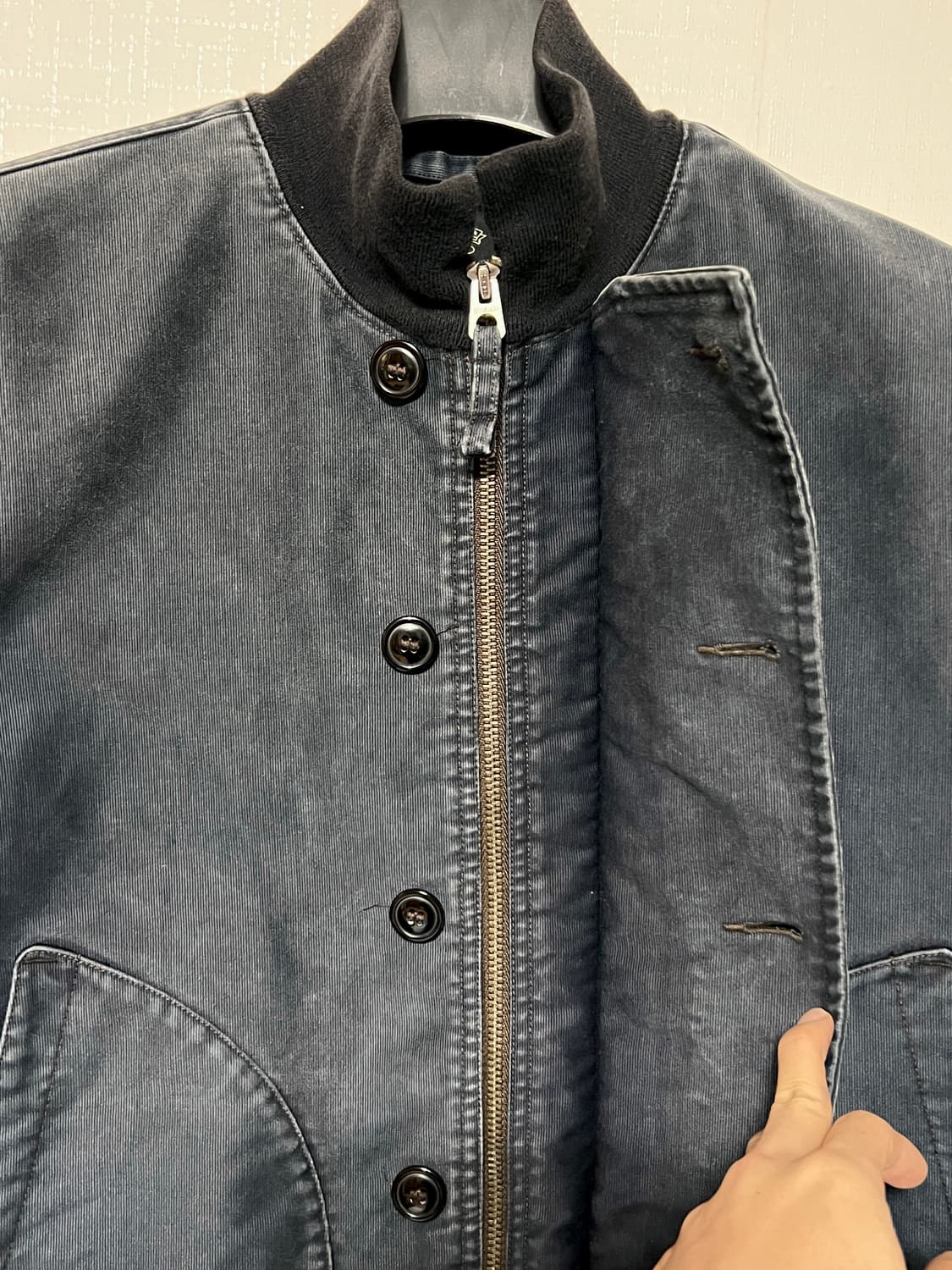 Rrl 덱자켓 m / 더블알엘 리스모어 블루종 봄버 댁자켓 상품이미지2