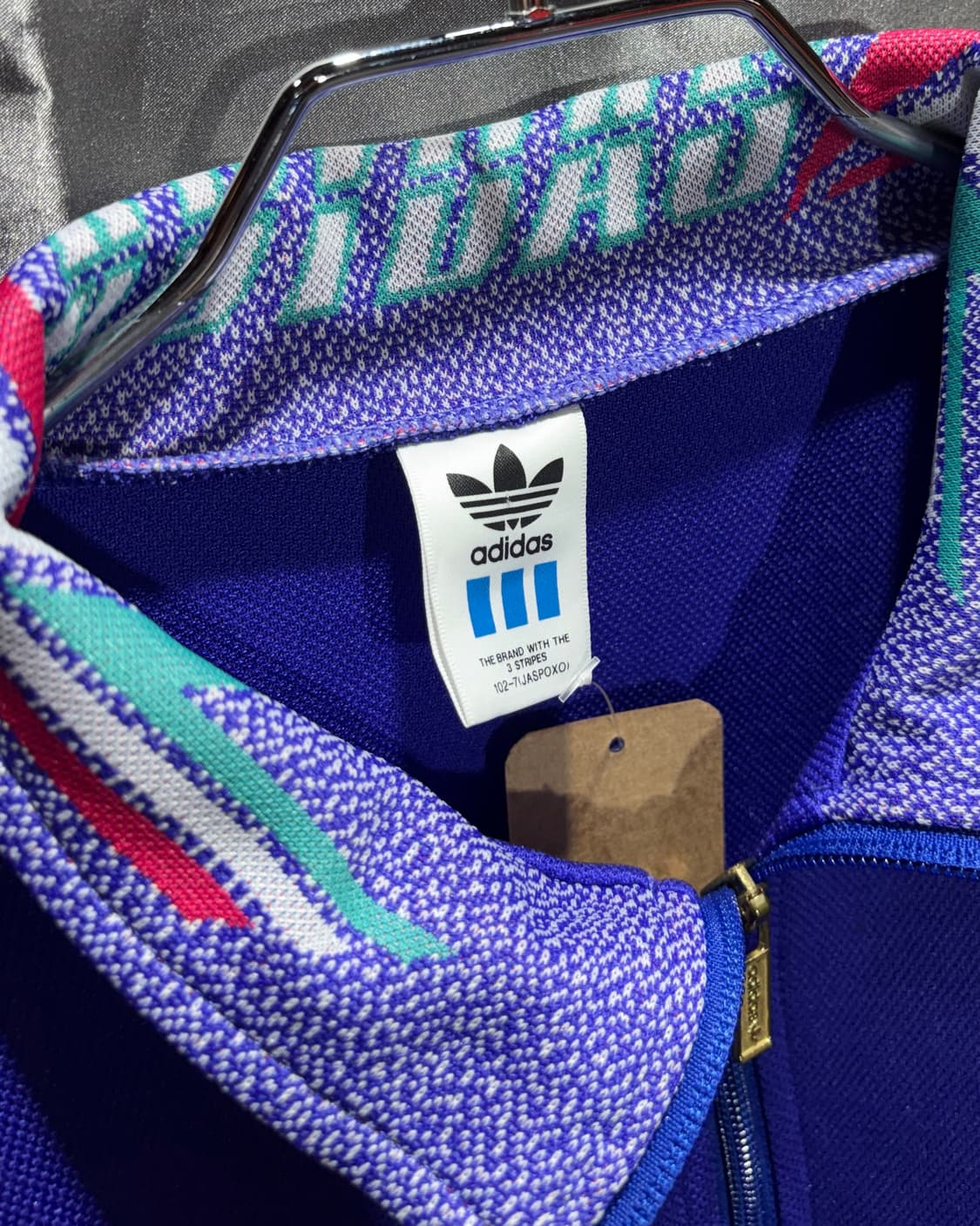 L 아디다스 90s 파이어버드 패턴 퍼플 트랙탑 상품이미지4