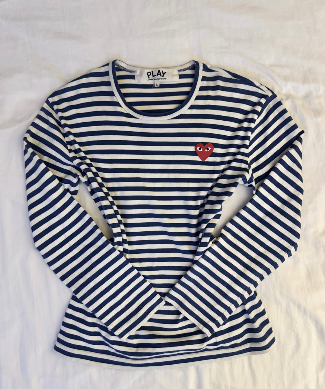 꼼데가르송 스트라이프 롱슬리브 L 상품이미지1
