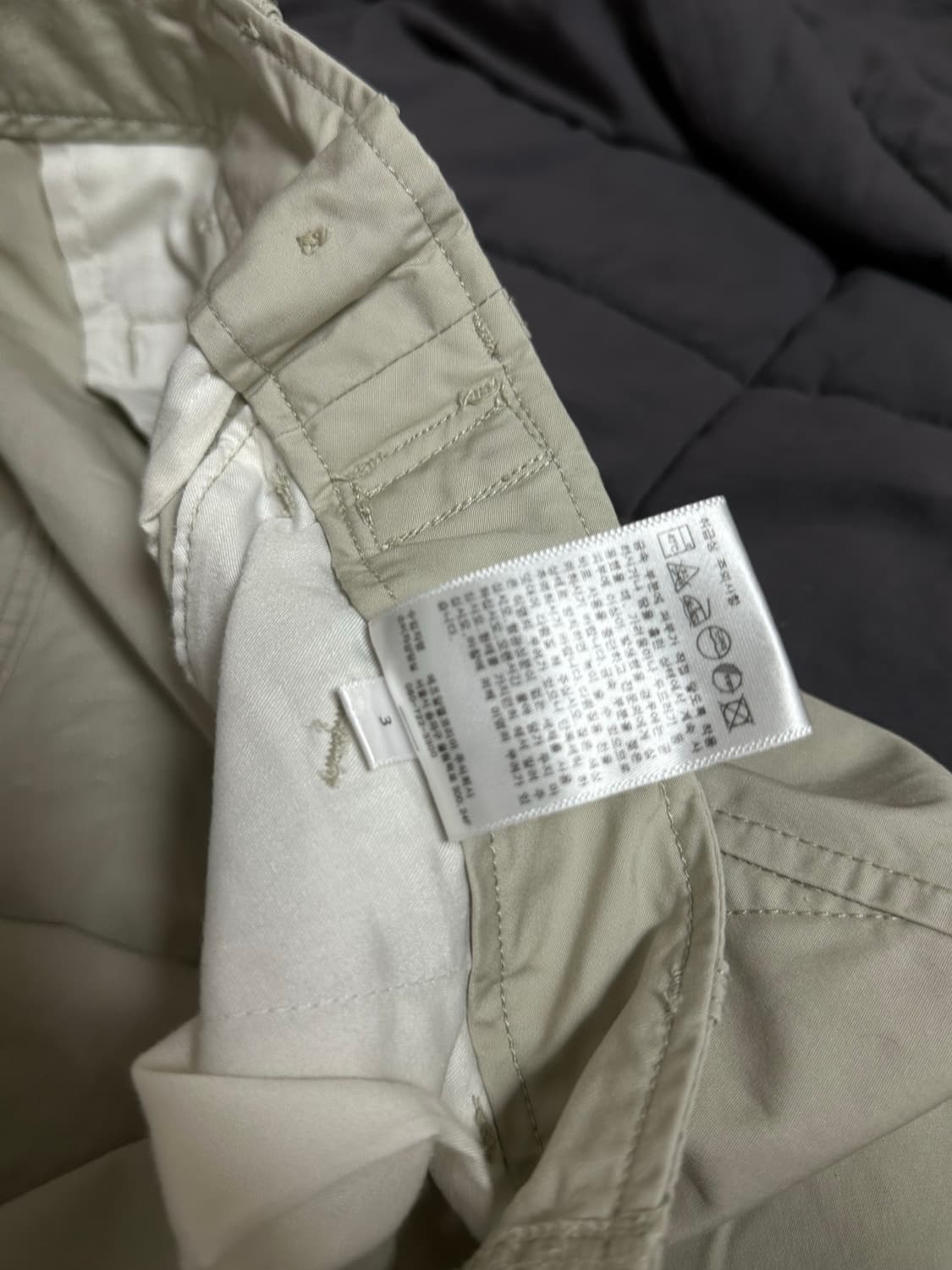 유니클로  U 파라수트  팬츠 베이지 (82cm) 30-32인치 상품이미지8