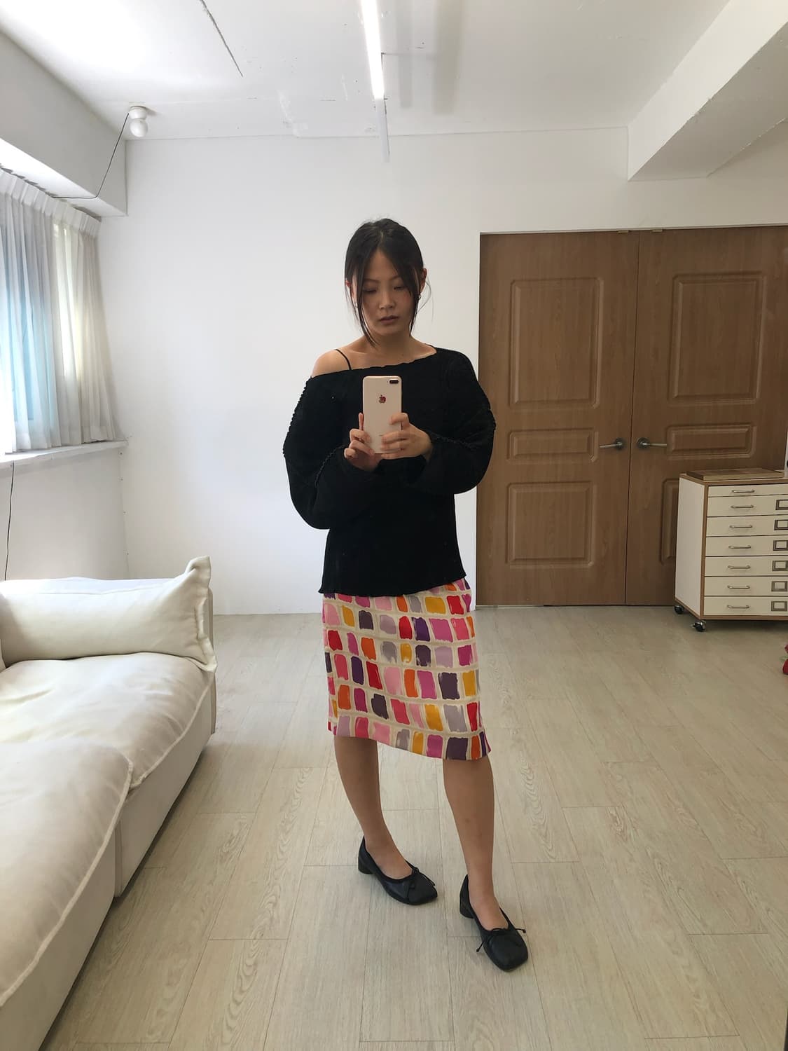 (toteme st) 블랙 플리츠 블라우스 상품이미지1
