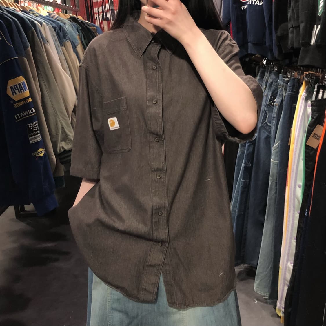 [IM] Carhartt 칼하트 반팔 셔츠 브라운 상품이미지2