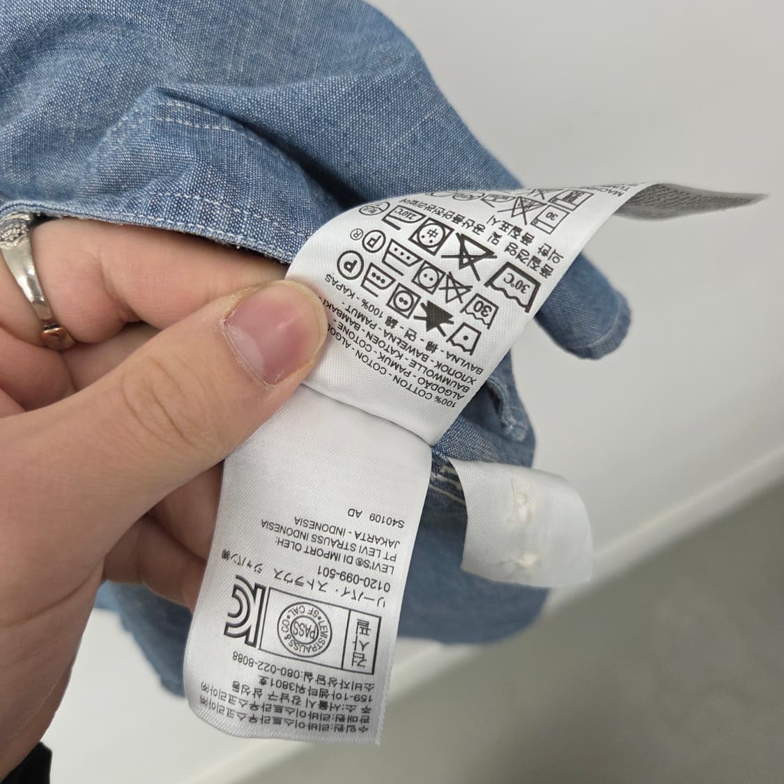 리바이스 데님 셔츠 남방 긴팔 남L 상품이미지7