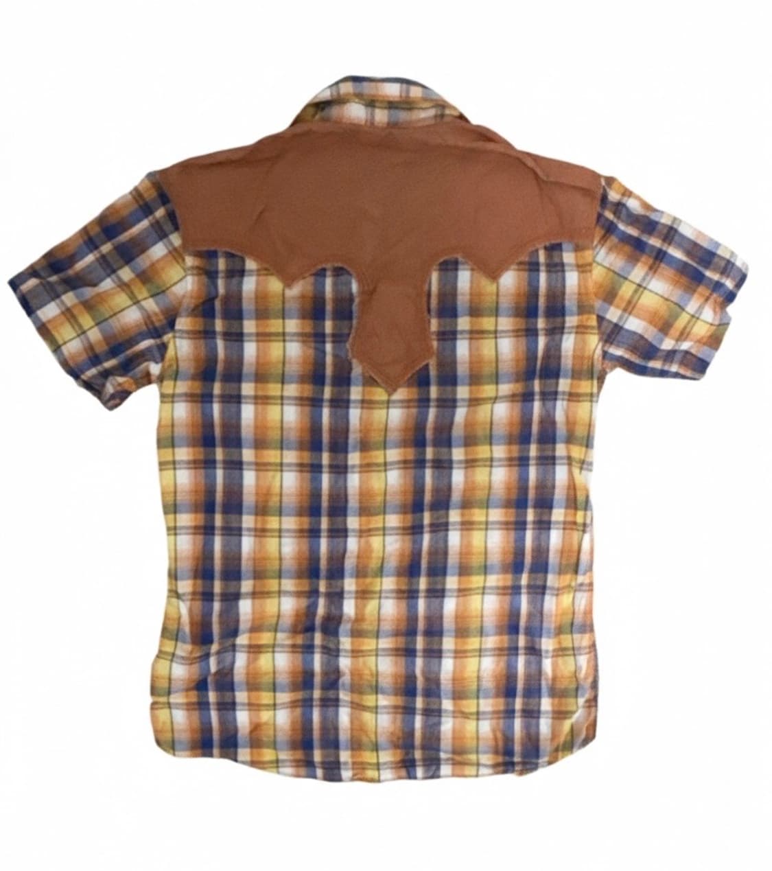 Purple &yellow 체크 반팔 셔츠 상품이미지7