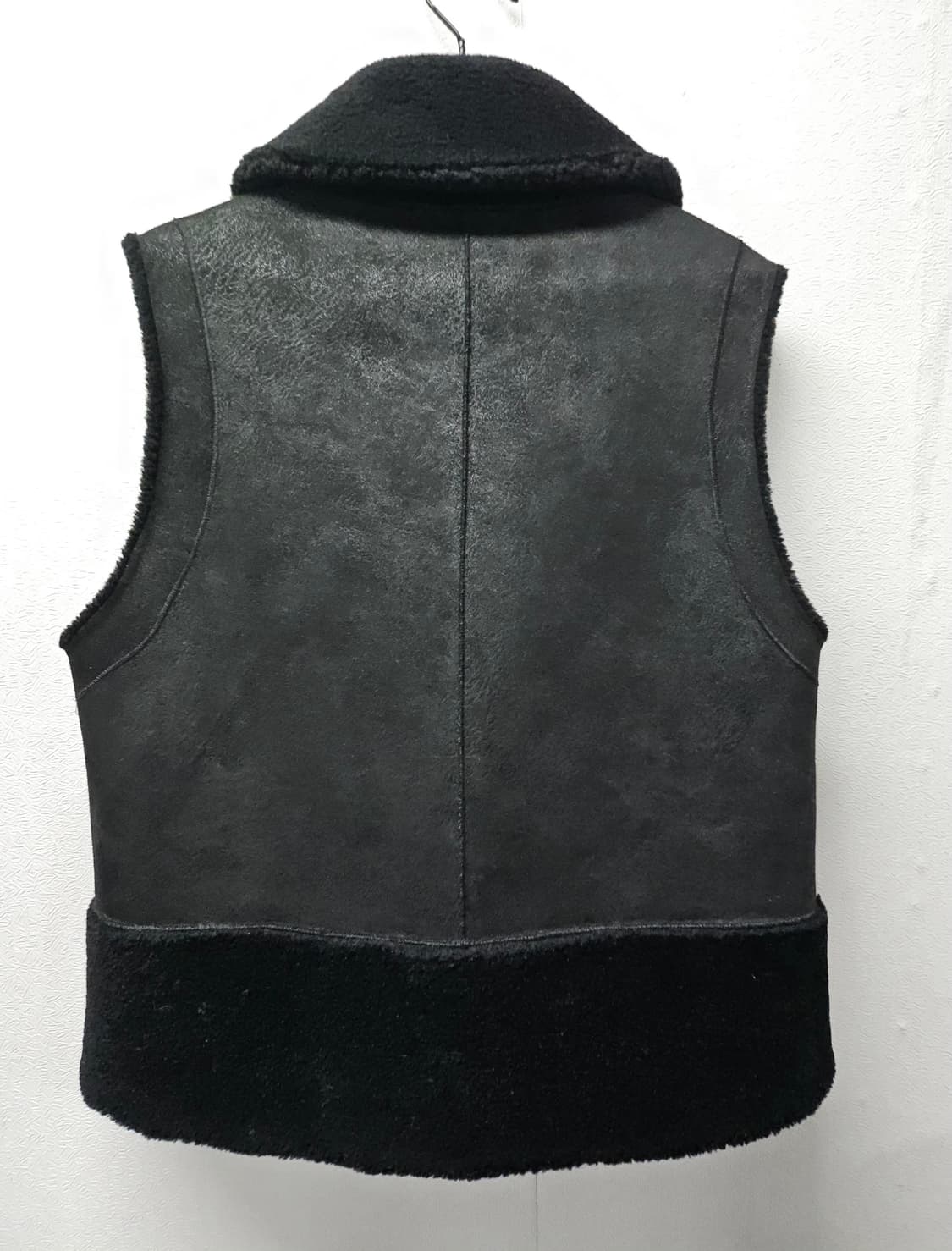조르쥬 레쉬  블랙 무스탕 조끼 베스트  55  양면 상품이미지3