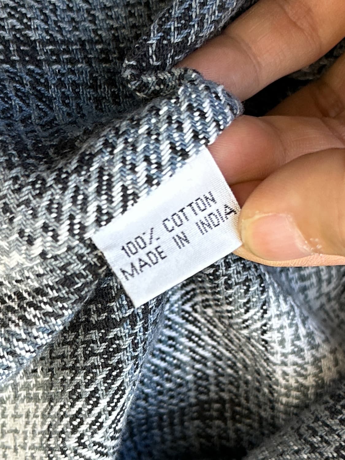 나일스 인디아 메이드 타탄 체크 후드 셔츠 상품이미지6