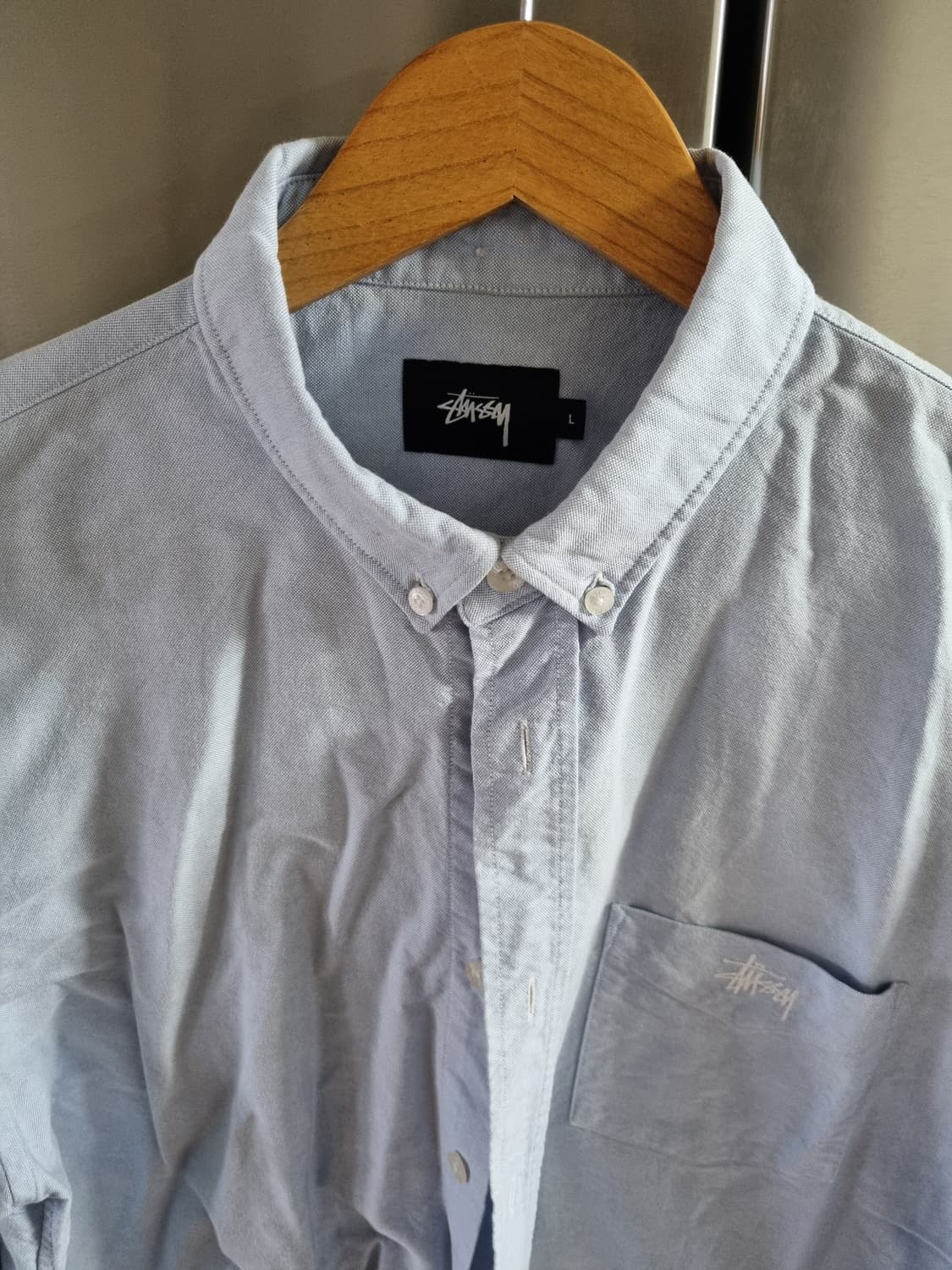 Stussy Oxford 3/4 Sleeve Shirt  상품이미지1