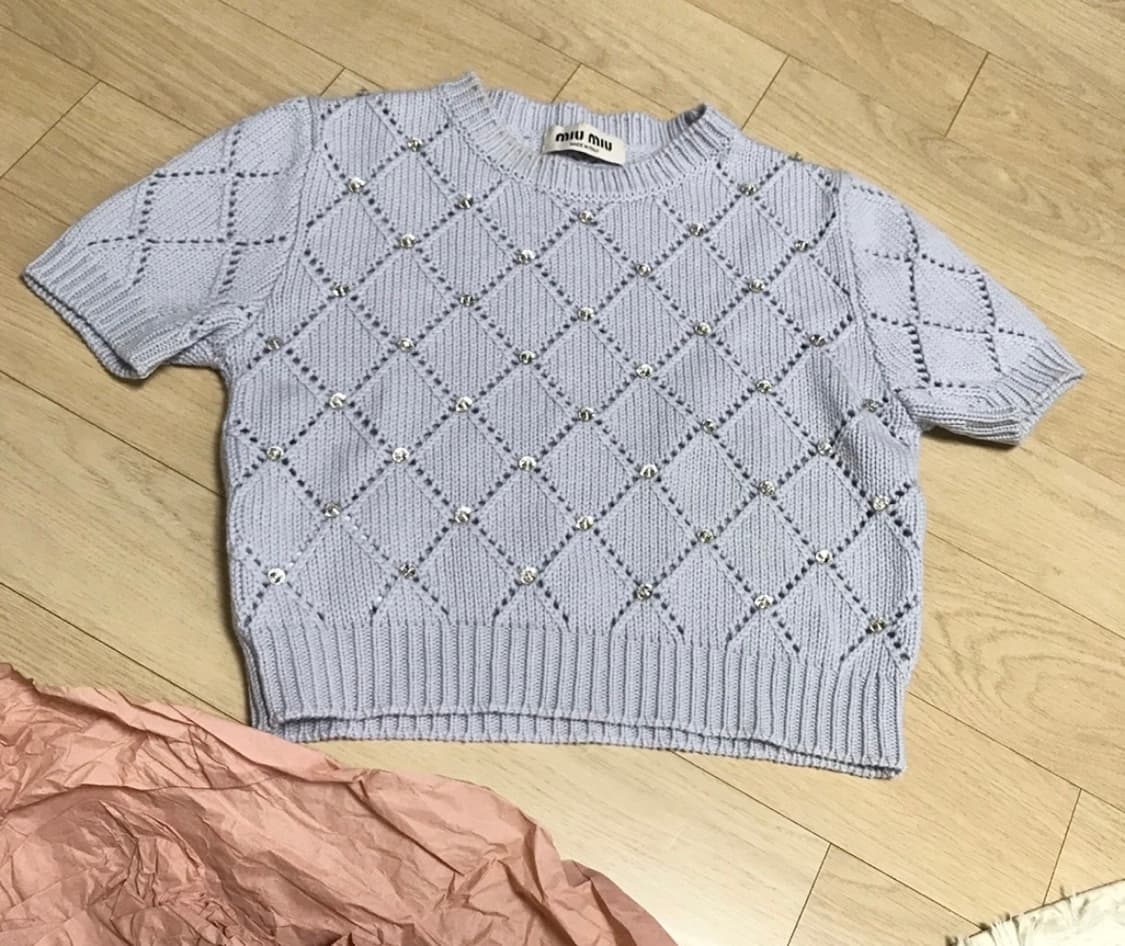 미우미우 보석 니트 38 상품이미지2