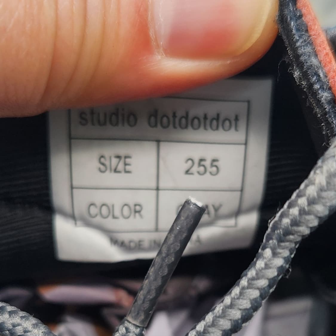 o 스튜디오닷닷닷 남성스니커즈 실사이즈270 상품이미지6