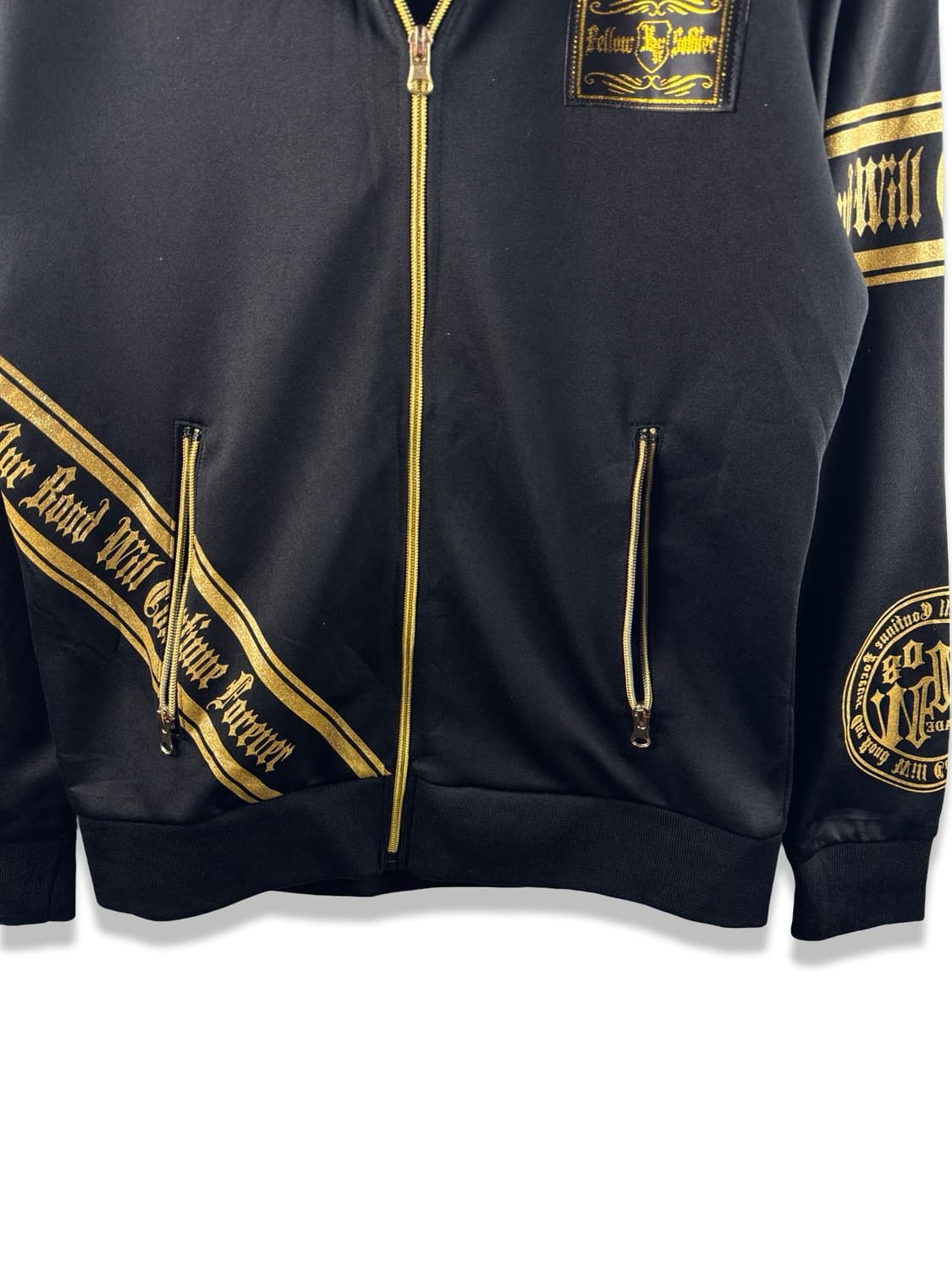 JPN Y2K 골드 글리터 져지2173 상품이미지4