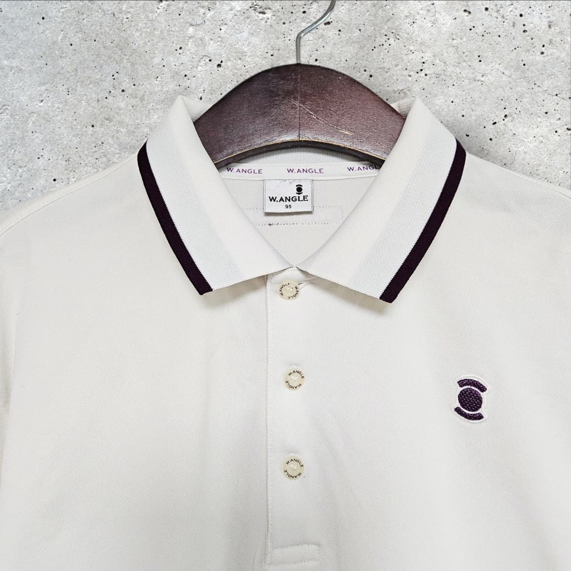 와이드앵글 긴팔 폴로티 아이보리 (95/M) 상품이미지2