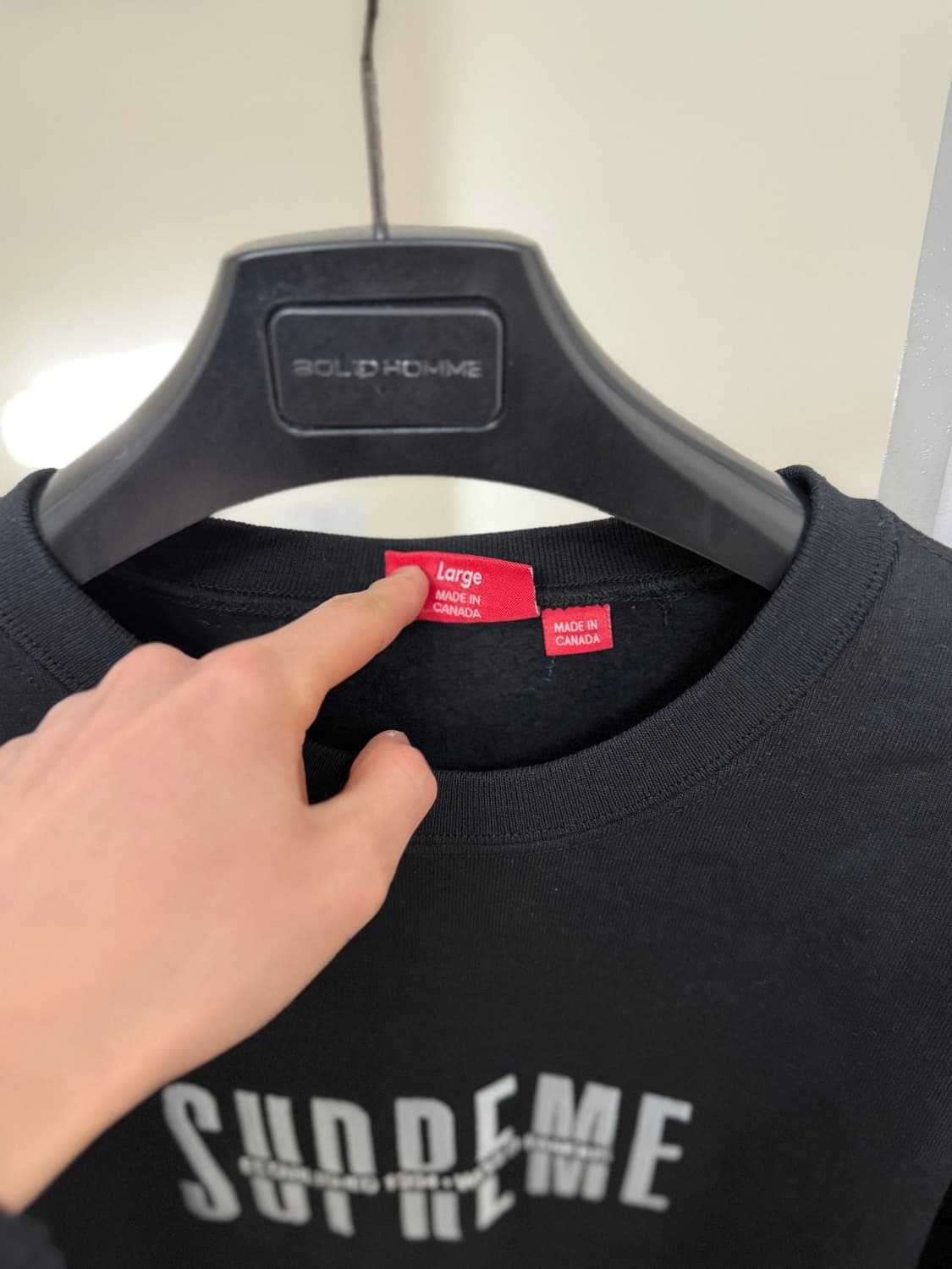 슈프림 [민트급.정품] 박스로고 맨투맨 (시세 52만)L(100-105) 상품이미지4