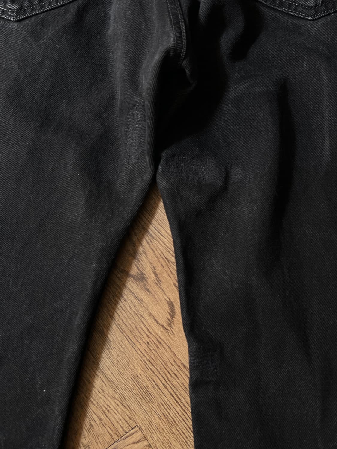 [38]리바이스 505 빈티지 페인팅 흑청 데님 팬츠 상품이미지7