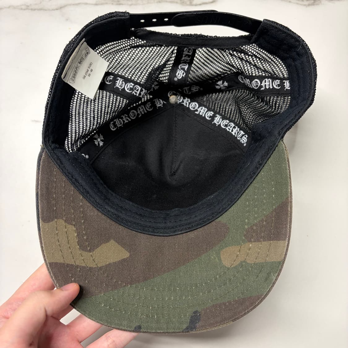 크롬하츠 세메터리 킹타코 메쉬 트러커 캡 모자 카모 OS 상품이미지6