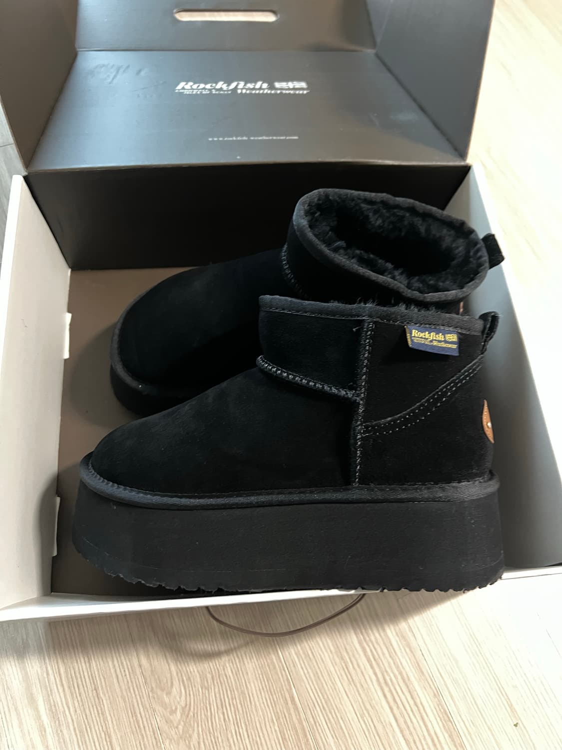 락피쉬웨더웨어 플랫폼 부츠 블랙 상품이미지2