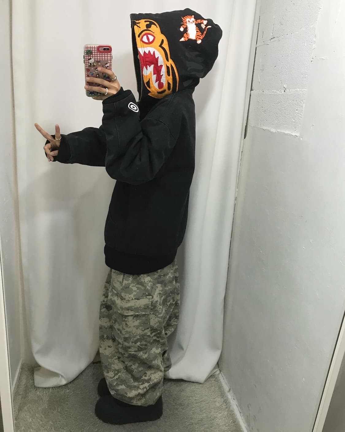 Bape Tiger Hood Work Jacket 상품이미지4