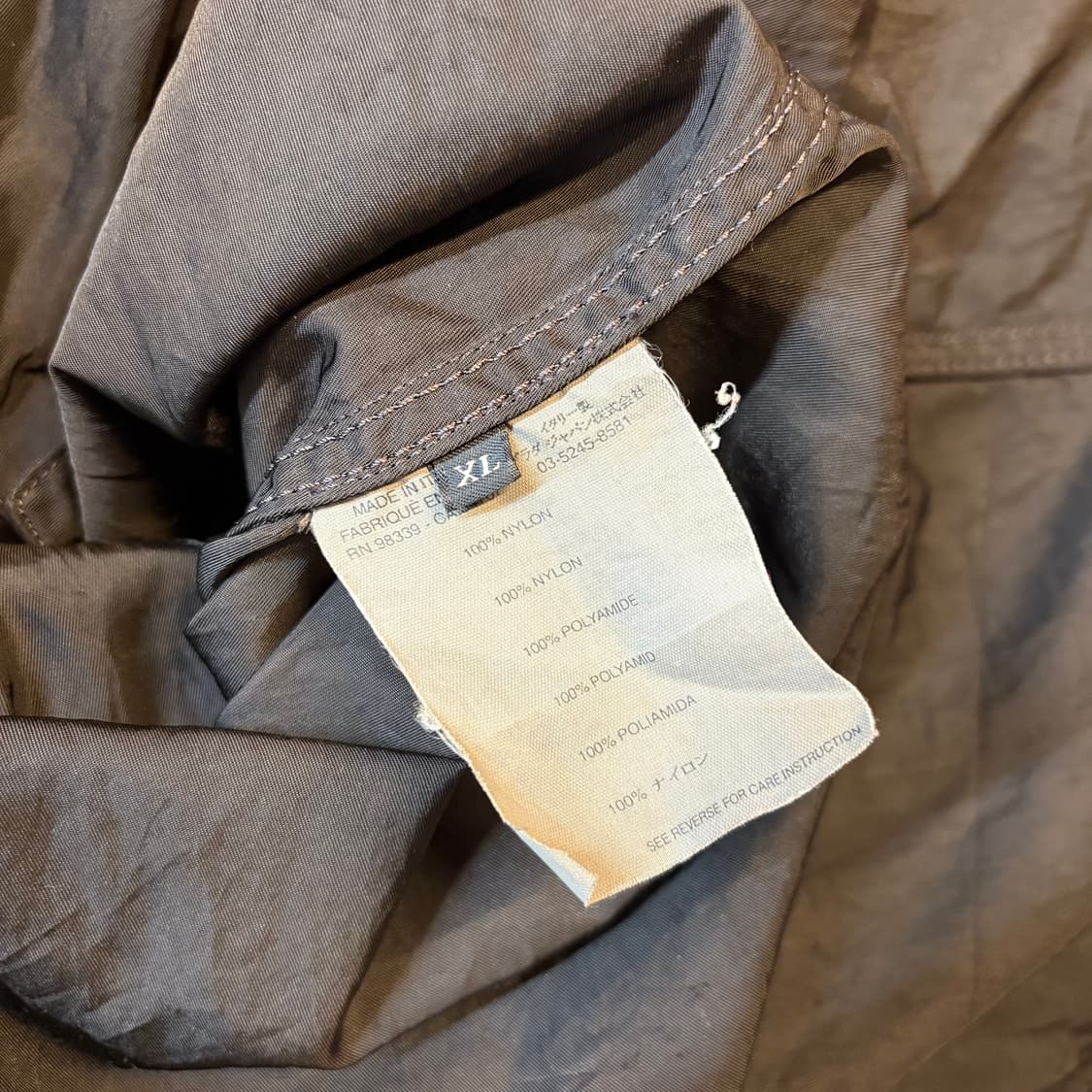 프라다 블랙 나일론 코트 상품이미지10