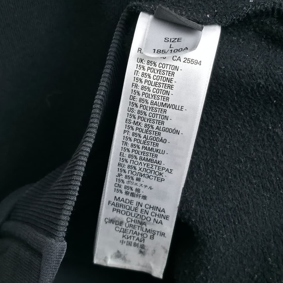 [L] 디젤 로고 블랙 후드집업 상품이미지8