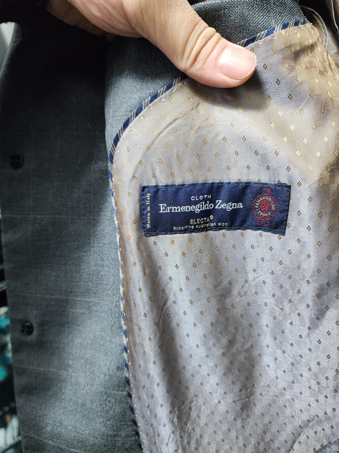 90s 빈티지 제냐 원단  wool 수트셋업 상품이미지5