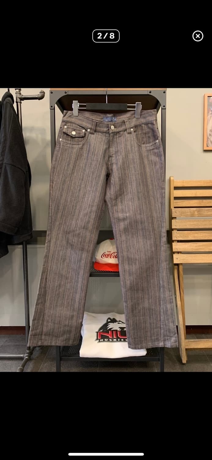 Western detail stripe pants 상품이미지1