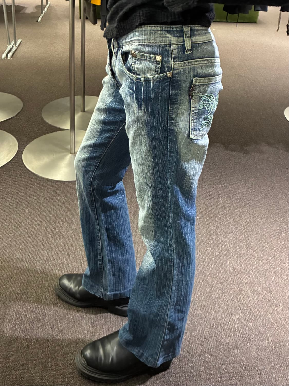 29)Japanese vintage 여성 자수 부츠컷 팬츠 상품이미지2