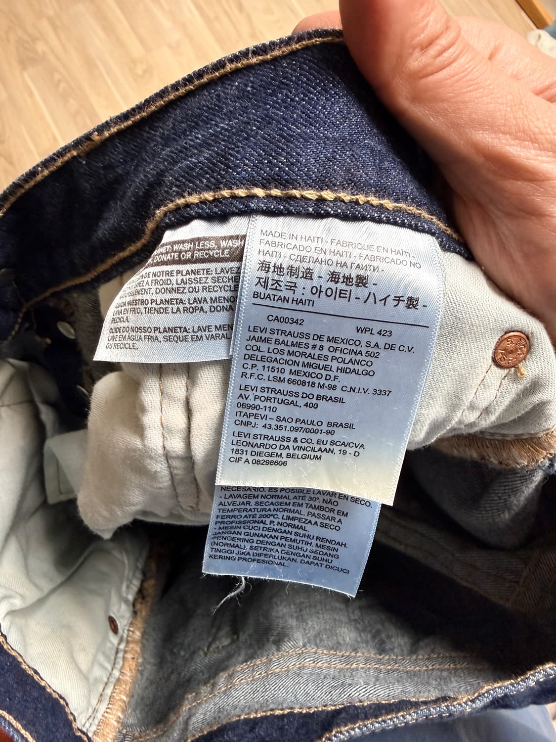 Levi’s 리바이스 501 허리단면 42cm 상품이미지3