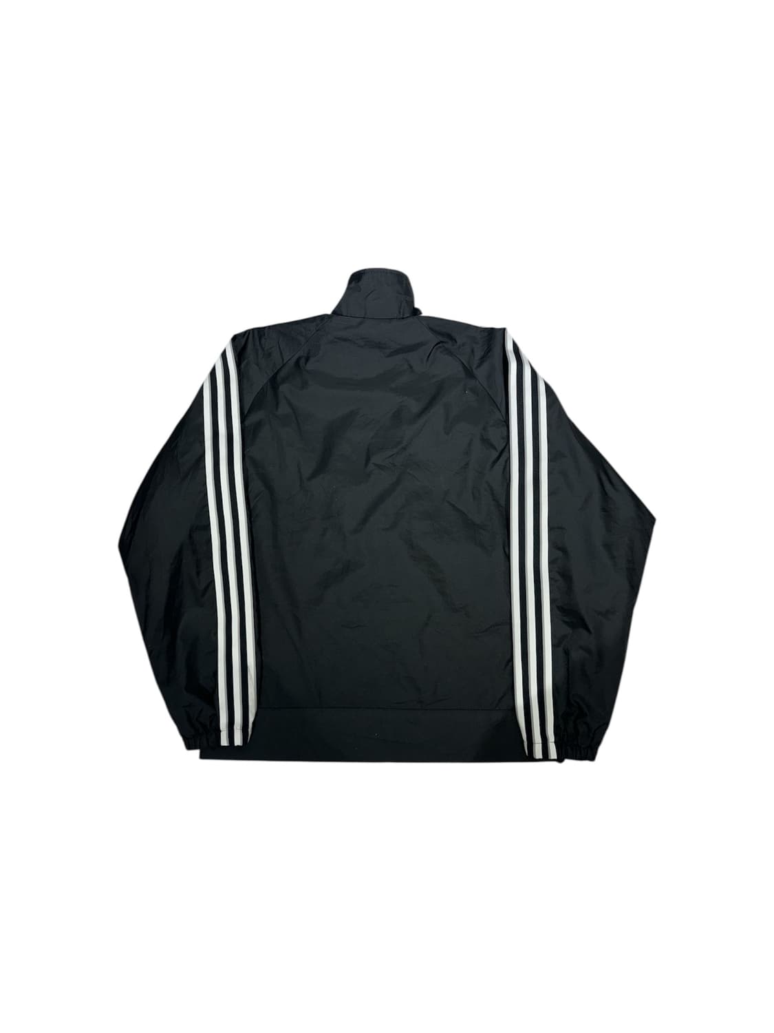 아디다스 블랙 00s 고프코어 화이트 삼선 바람막이 자켓 M 상품이미지6