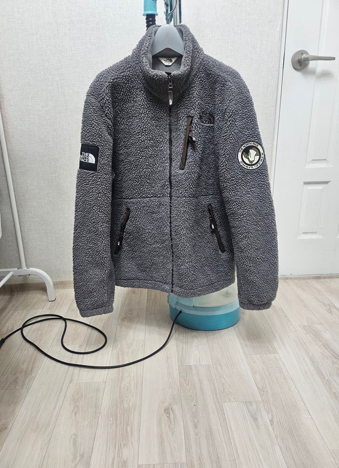 (100)L ☆초대장급☆ 노스페이스 [차콜그레이] 쉐르파 후리스점퍼 상품이미지1