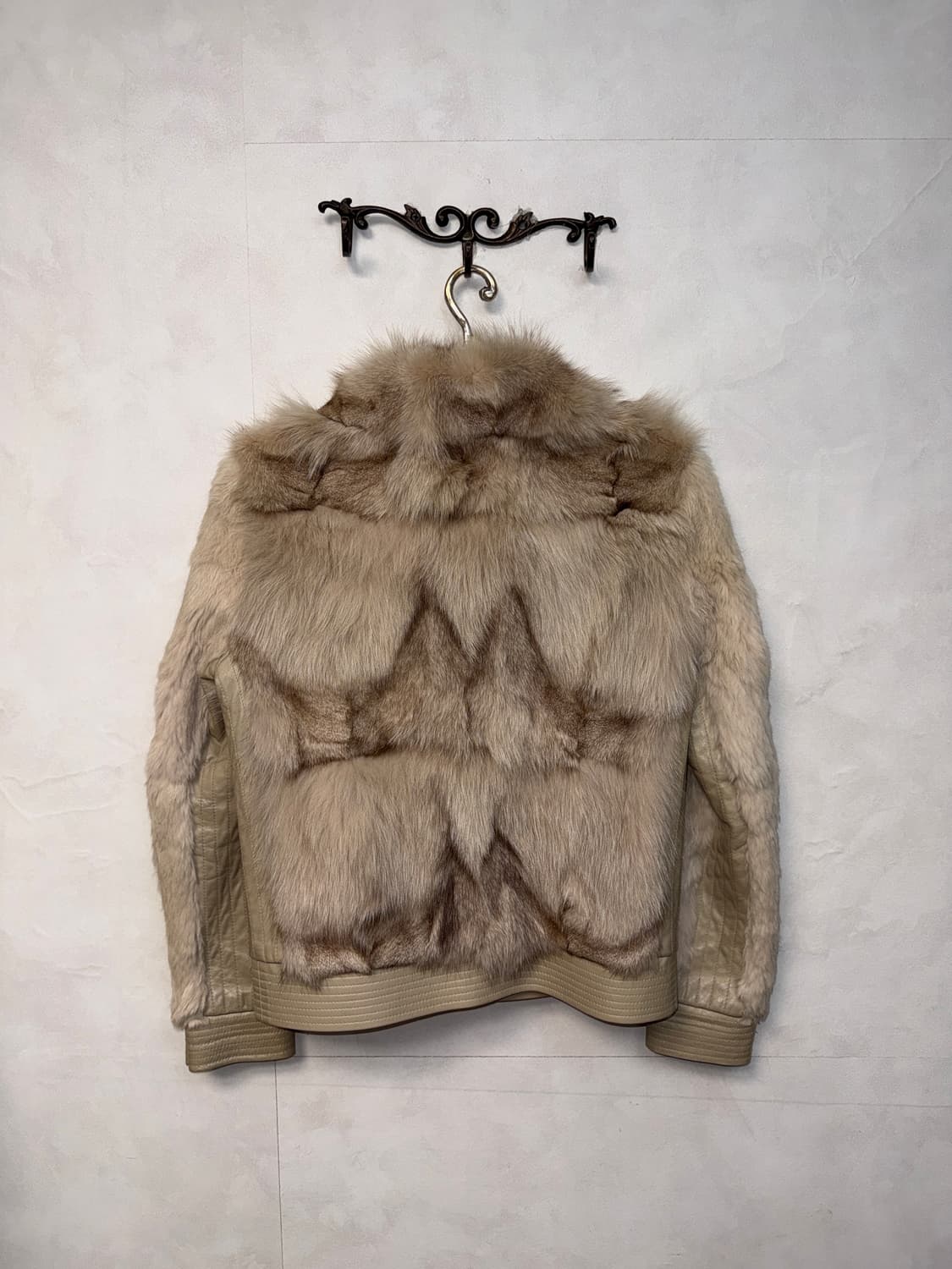 Morgan ivory lamb skin/fox&rabbit fur jk 상품이미지3