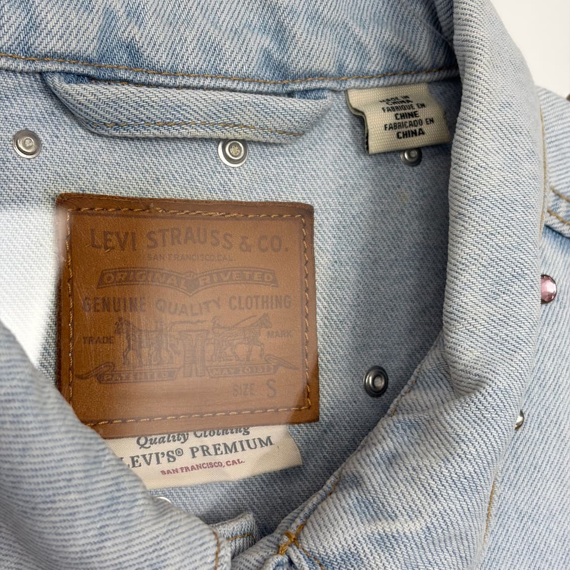 리바이스 스터드 대드 트러커 데님 청자켓 상품이미지3