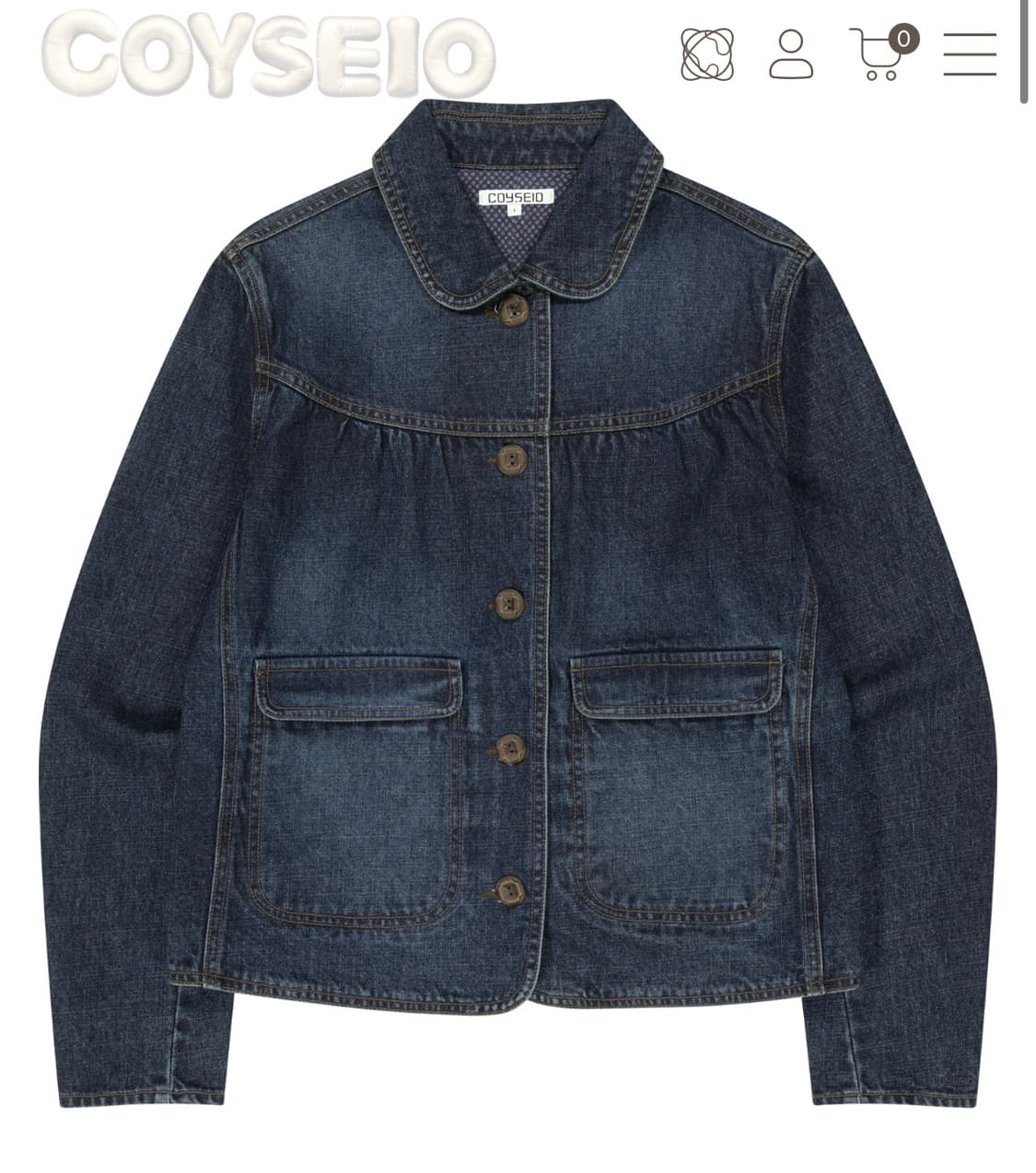 DEEP DENIM JACKET NAVY 상품이미지3