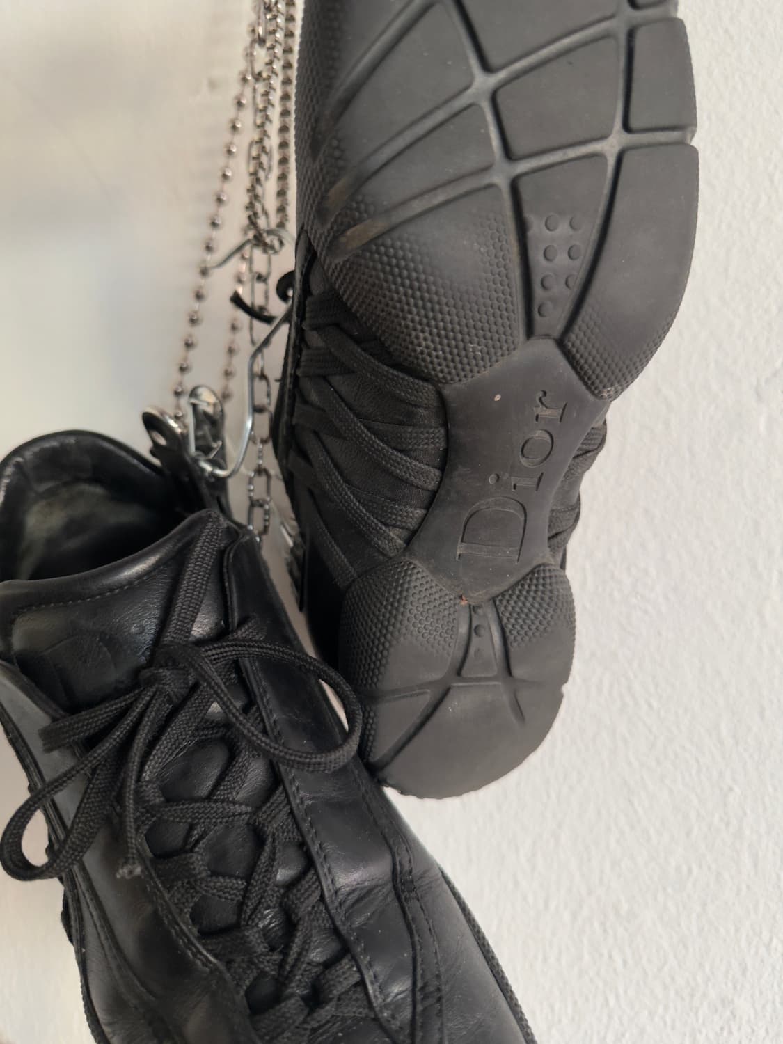 rare* 디올 존갈리아노 레더 플랫 스니커즈 상품이미지6