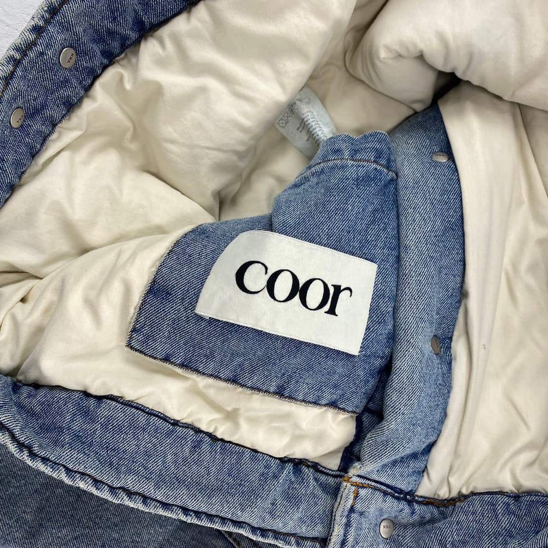 쿠어 머드 다잉 페이드 인디고 누빔 데님 자켓 (103) 상품이미지10